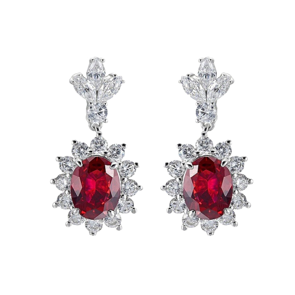 Acanthe Emerald Green Sun Floral Earrings