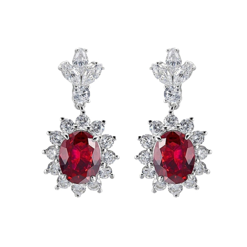 Acanthe Emerald Green Sun Floral Earrings