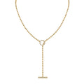 Adallind 14K Gold OT Toggle Moissanite Necklace