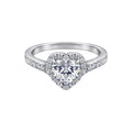 Adélaïde White Heart Ring Set