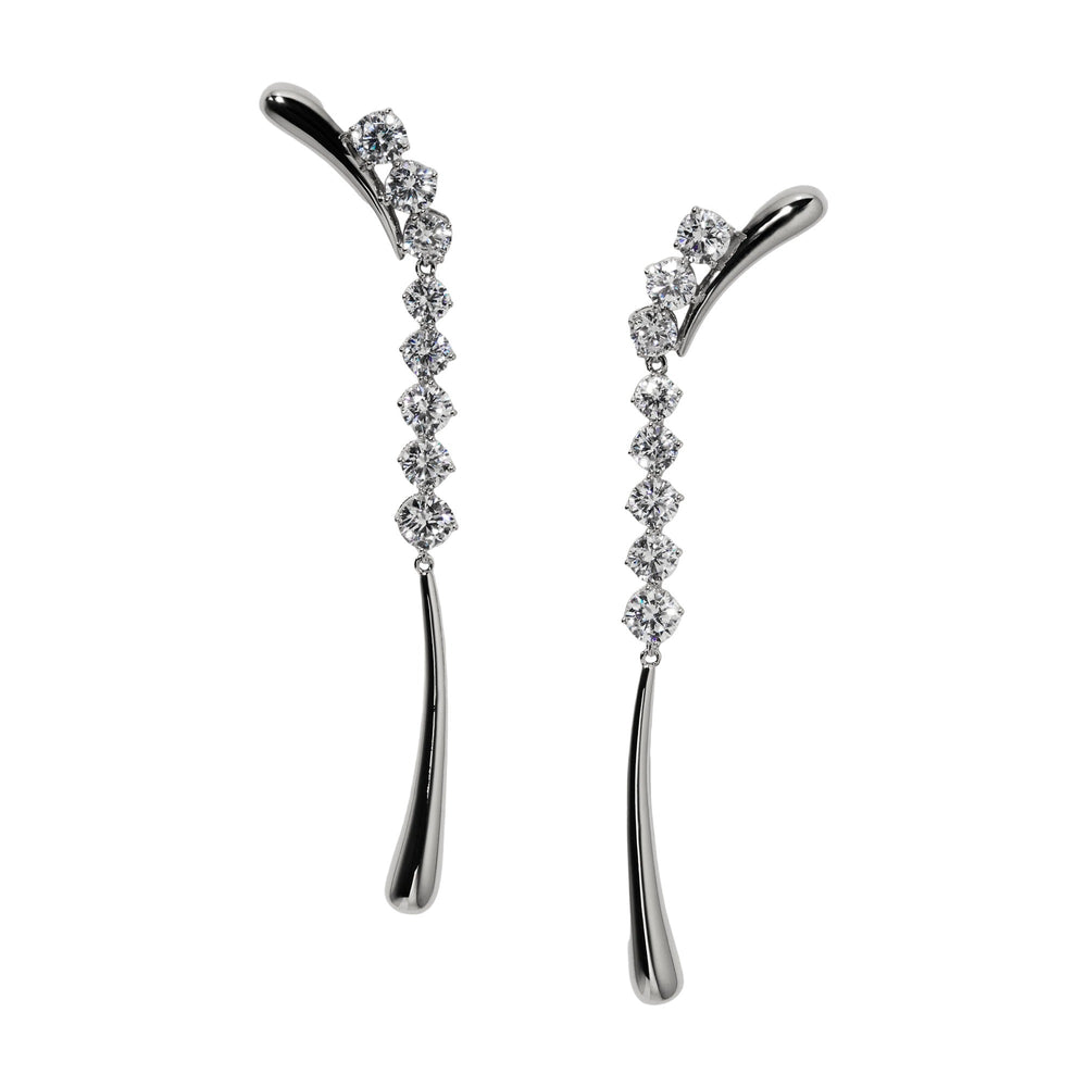 Agatha 14K Gold Curve Drop Earrings