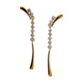 Agatha 14K Gold Curve Drop Earrings