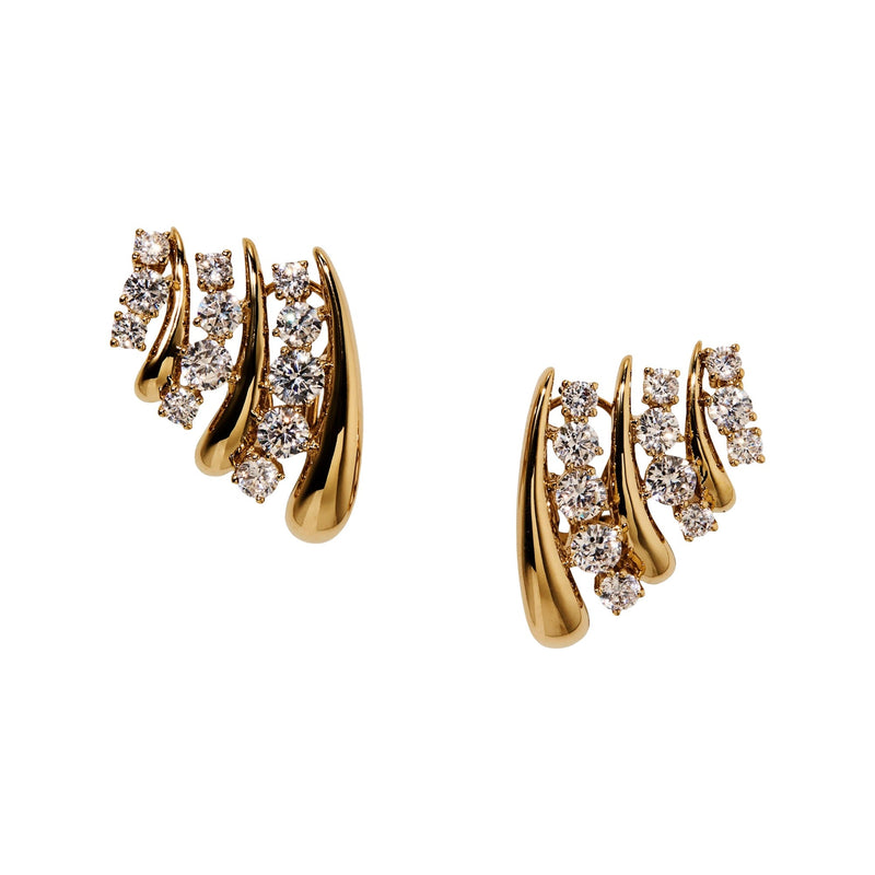 Agatha 14K Gold Curve Earrings