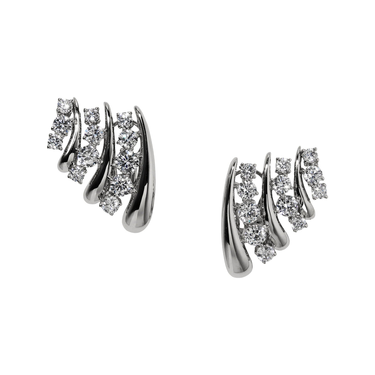 Agatha 14K Gold Curve Earrings