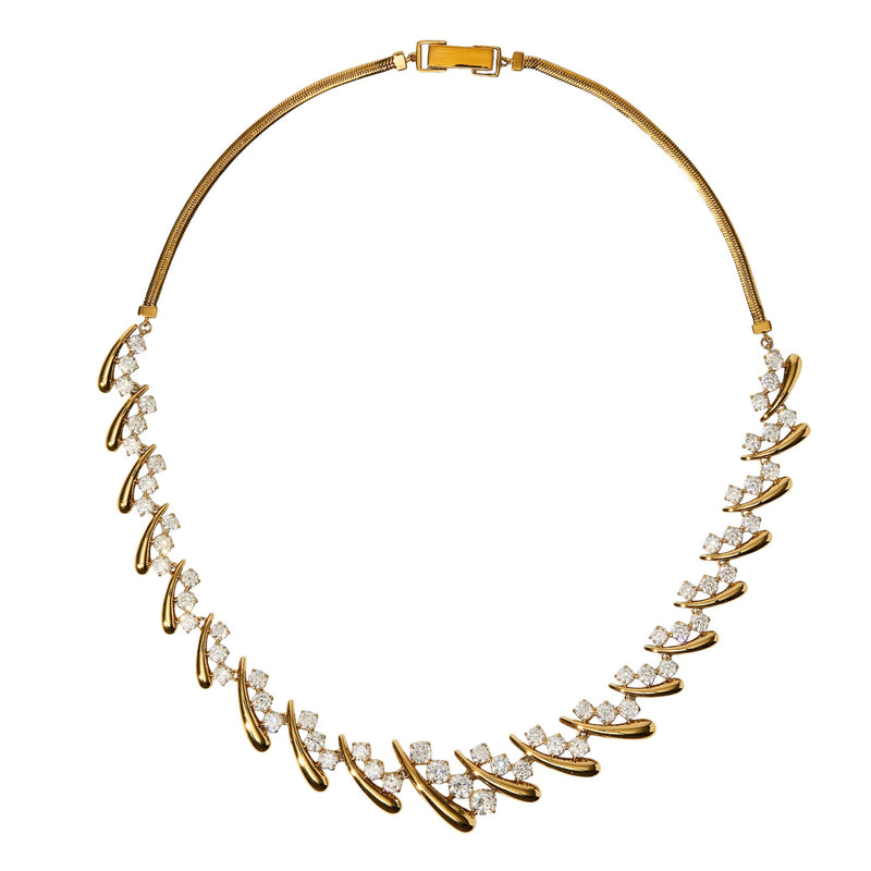 Agatha 14K Gold Curve Necklace