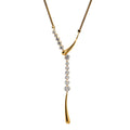Agatha 14K Gold Y-Shaped Drop Necklace