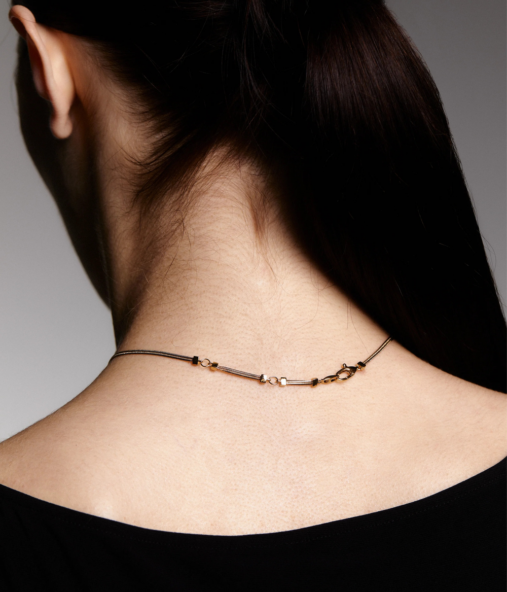 Agatha 14K Gold Y-Shaped Drop Necklace