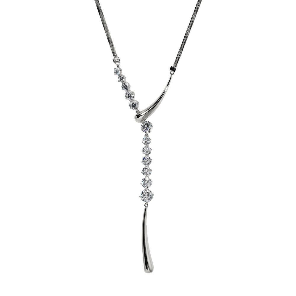 Agatha 14K Gold Y-Shaped Drop Necklace