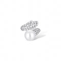 Agile White Pearl Open Ring
