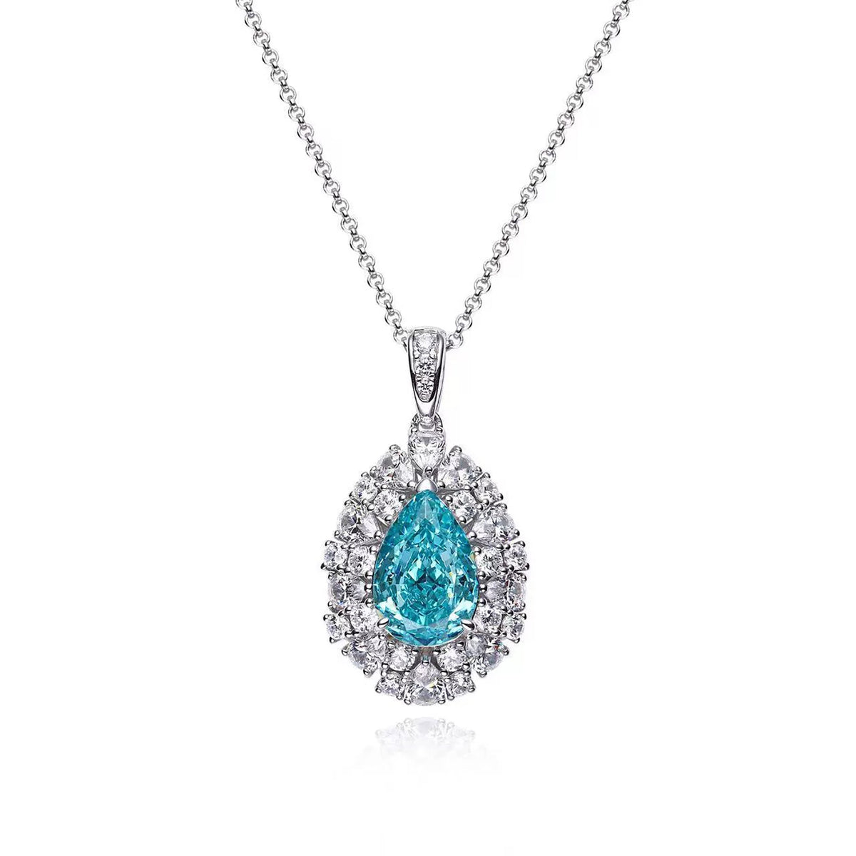 Aglaé Blue Teardrop Necklace