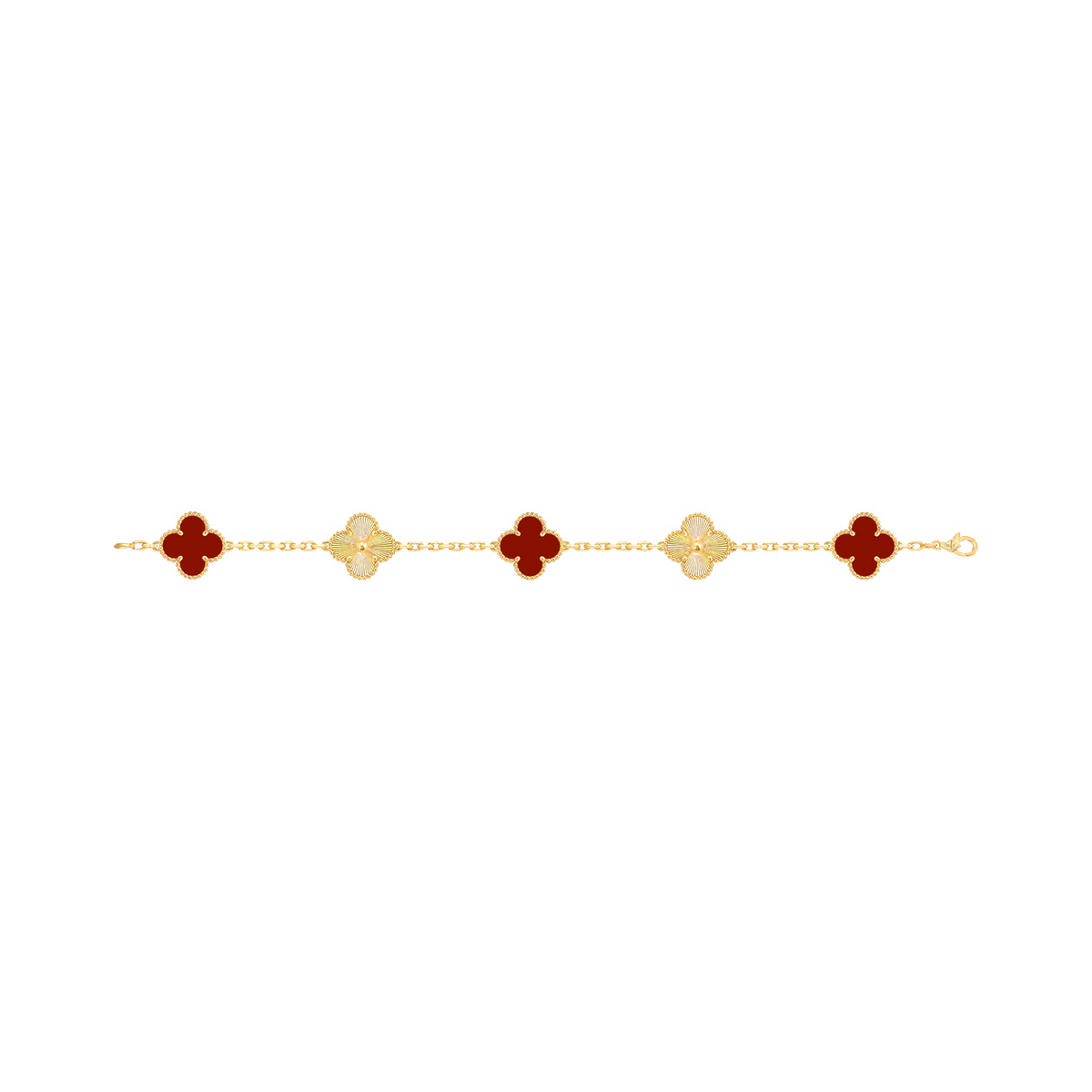 Aïcha Red Clover Bracelet