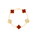 Aïcha Red Clover Bracelet