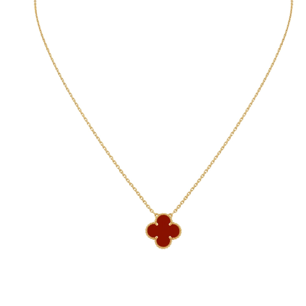 Aïcha Red Clover Necklace