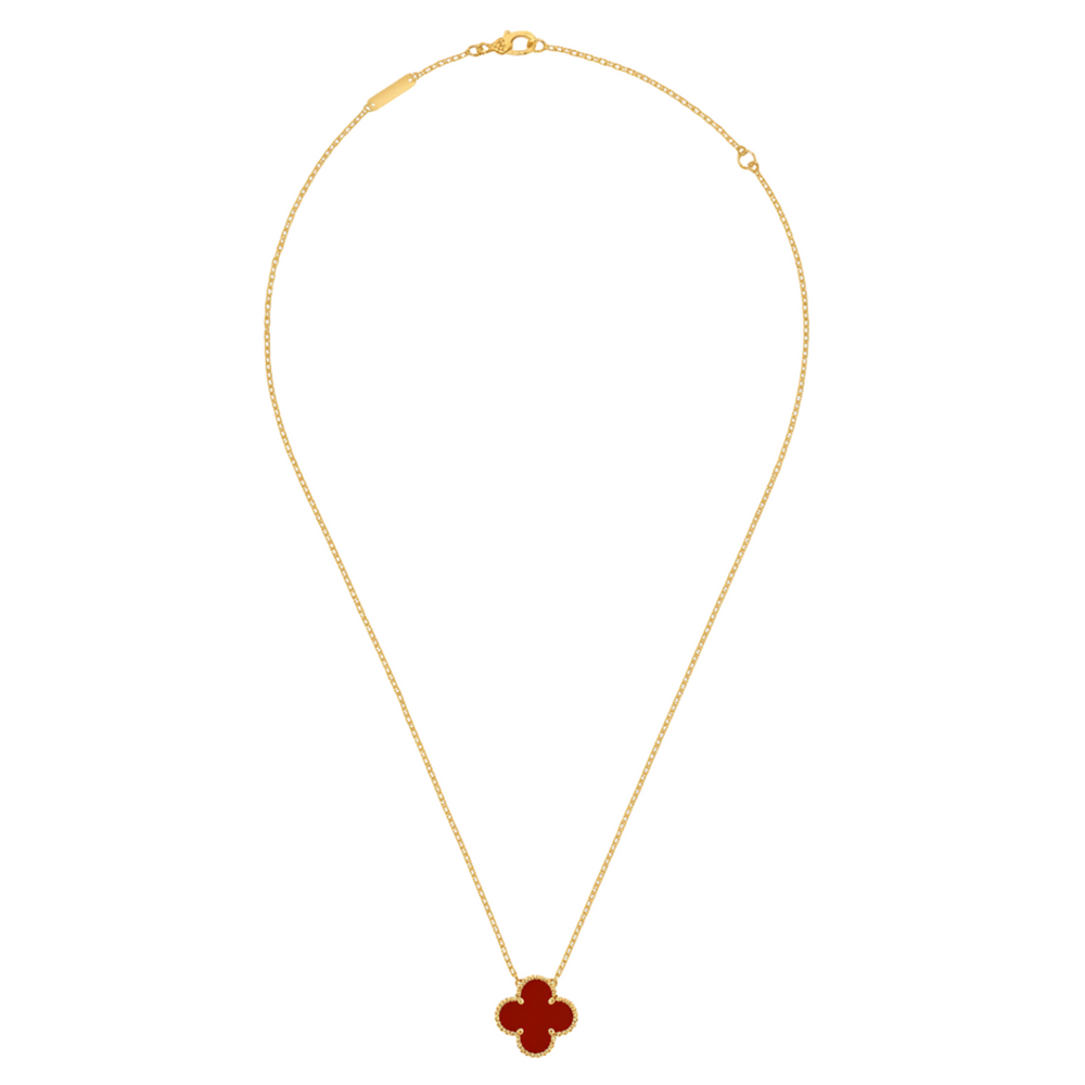Aïcha Red Clover Necklace