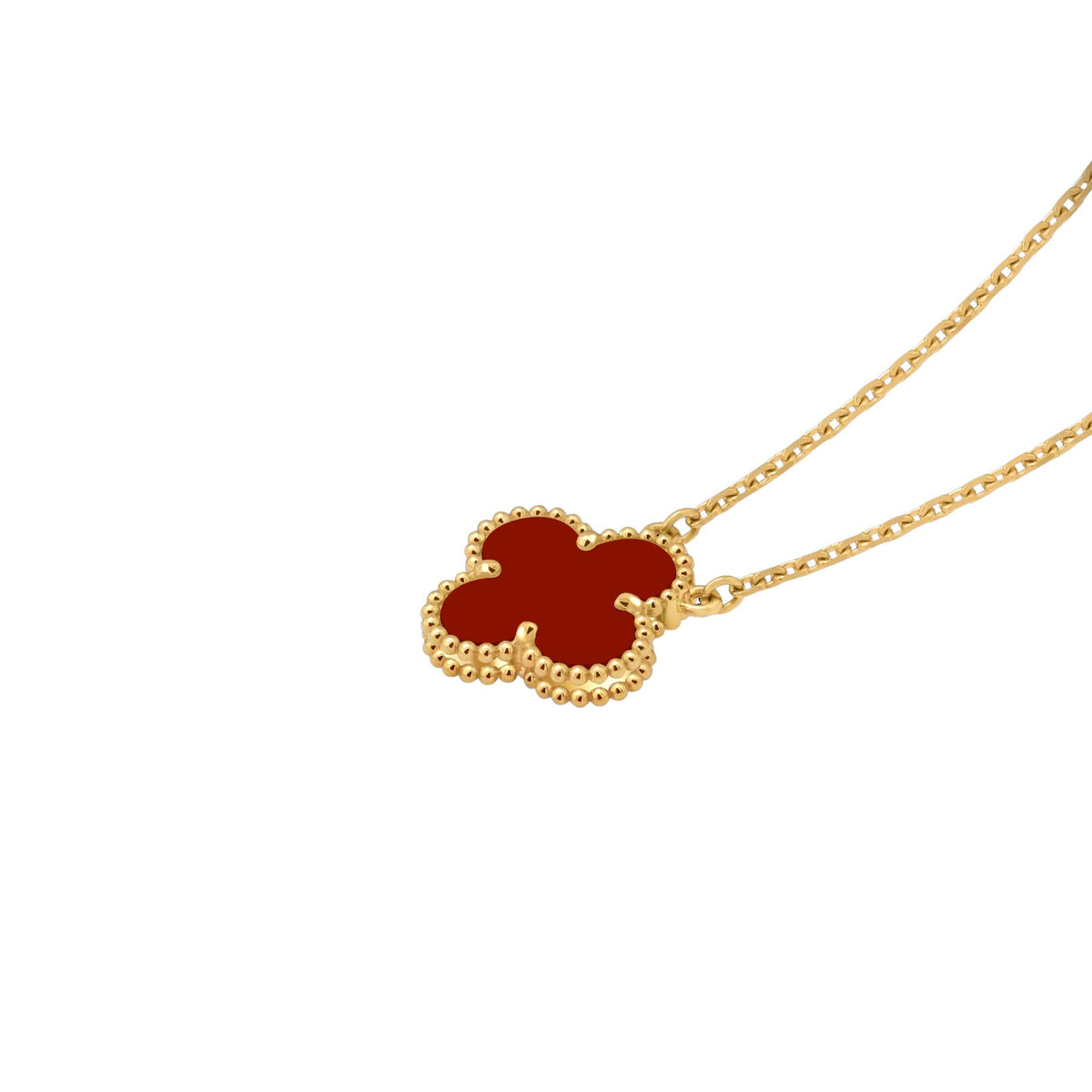 Aïcha Red Clover Necklace
