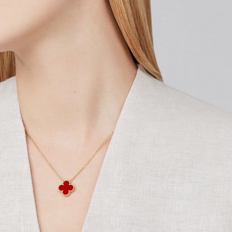 Aïcha Red Clover Necklace