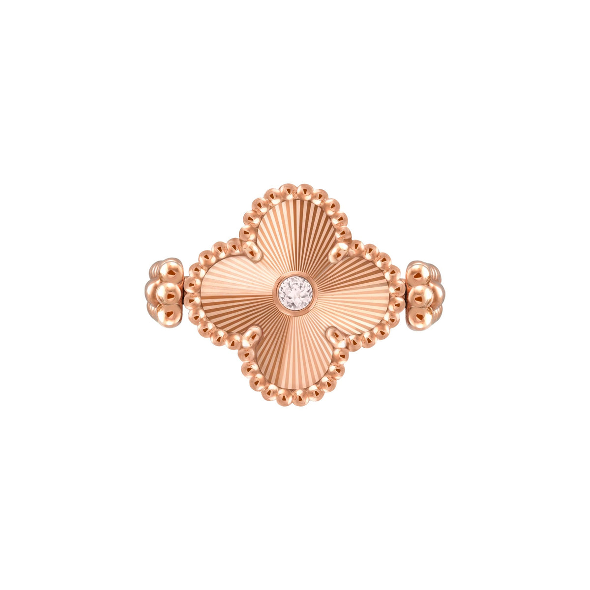 Aïcha Red Clover Ring