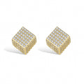 Albane 14K Gold Cube Stud Earrings