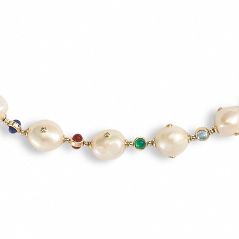 Albérie Finement Baroque Pearl 14K Gold Necklace