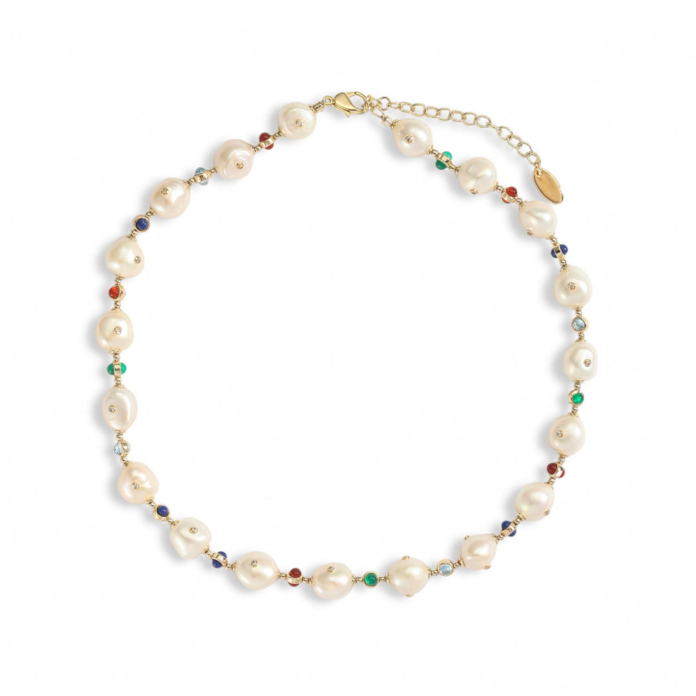 Albérie Finement Baroque Pearl 14K Gold Necklace