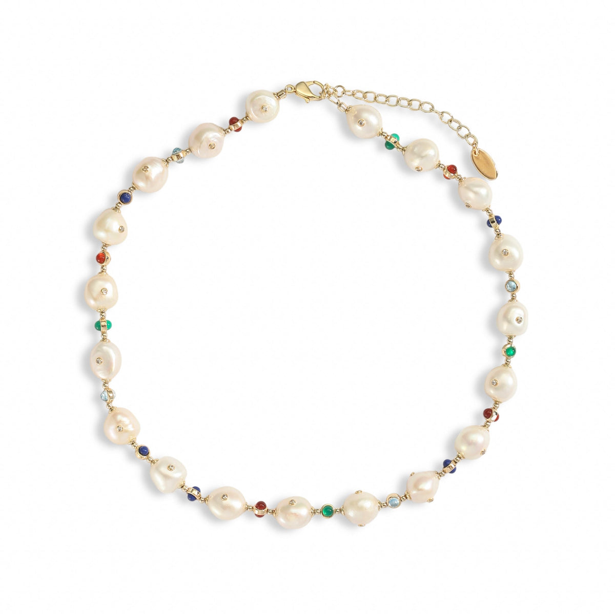 Albérie Finement Baroque Pearl 14K Gold Necklace