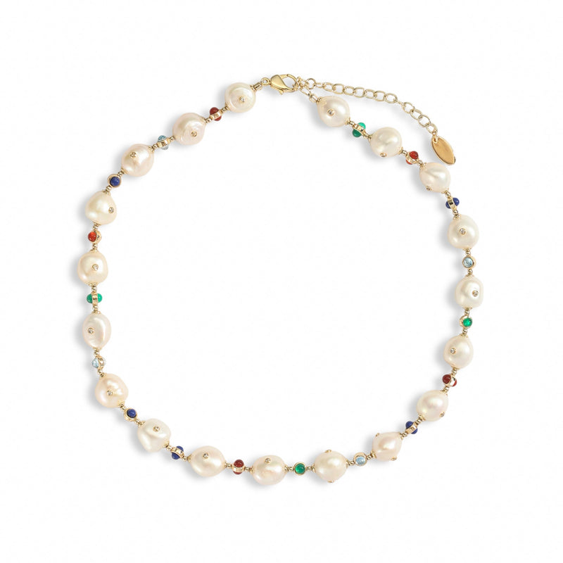 Albérie Finement Baroque Pearl 14K Gold Necklace