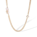 Alflind 14K Gold Baroque Pearl Heart Necklace
