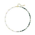 Aliénor Mucticolor Moss Round Necklace