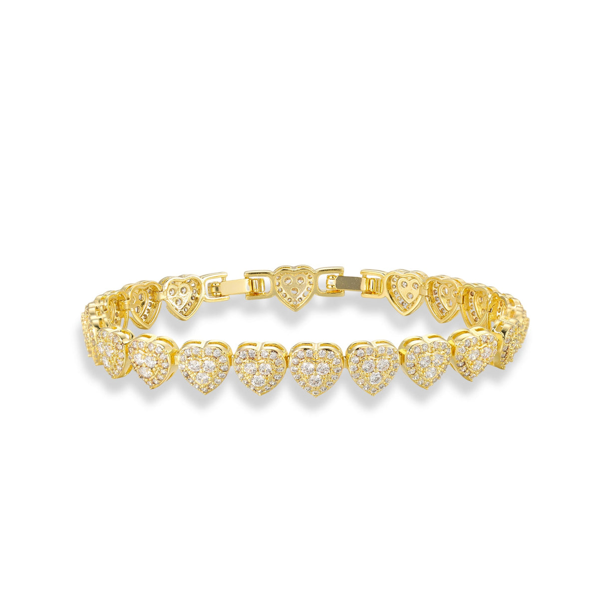 Alina 14K Gold Heart Bracelet