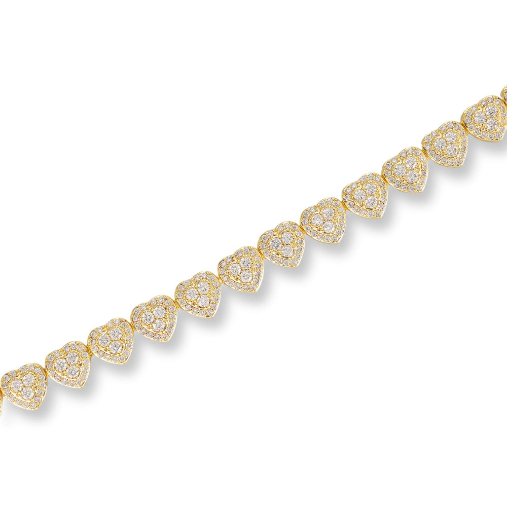 Alina 14K Gold Heart Bracelet