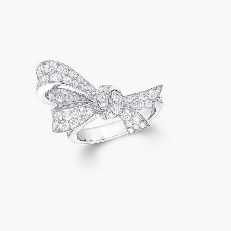 Gwénaelle White Butterfly Ring