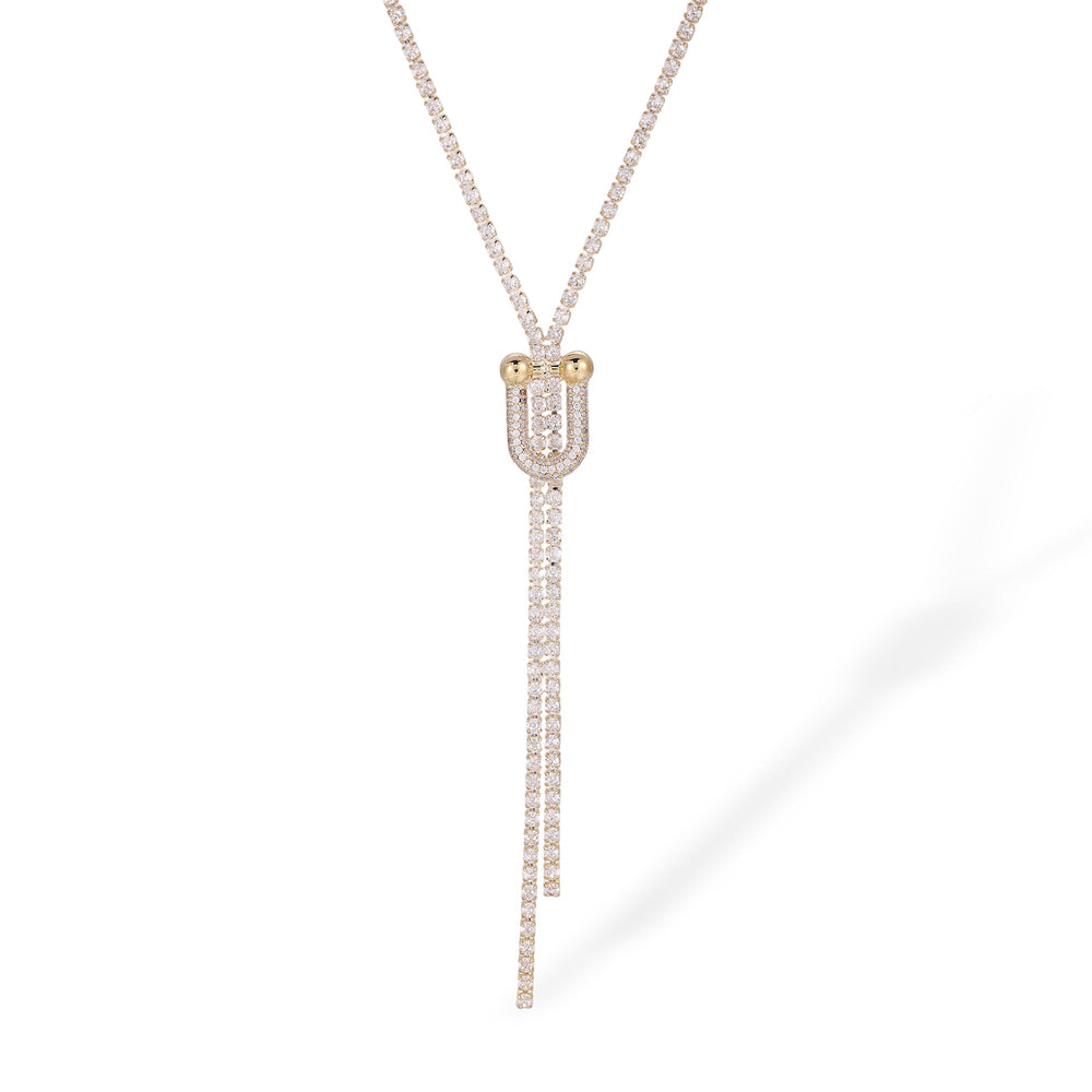 Alruna 14K Gold Round Tassel Necklace