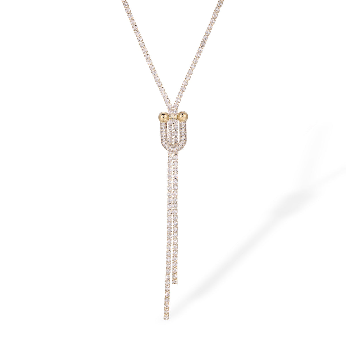 Alruna 14K Gold Round Tassel Necklace