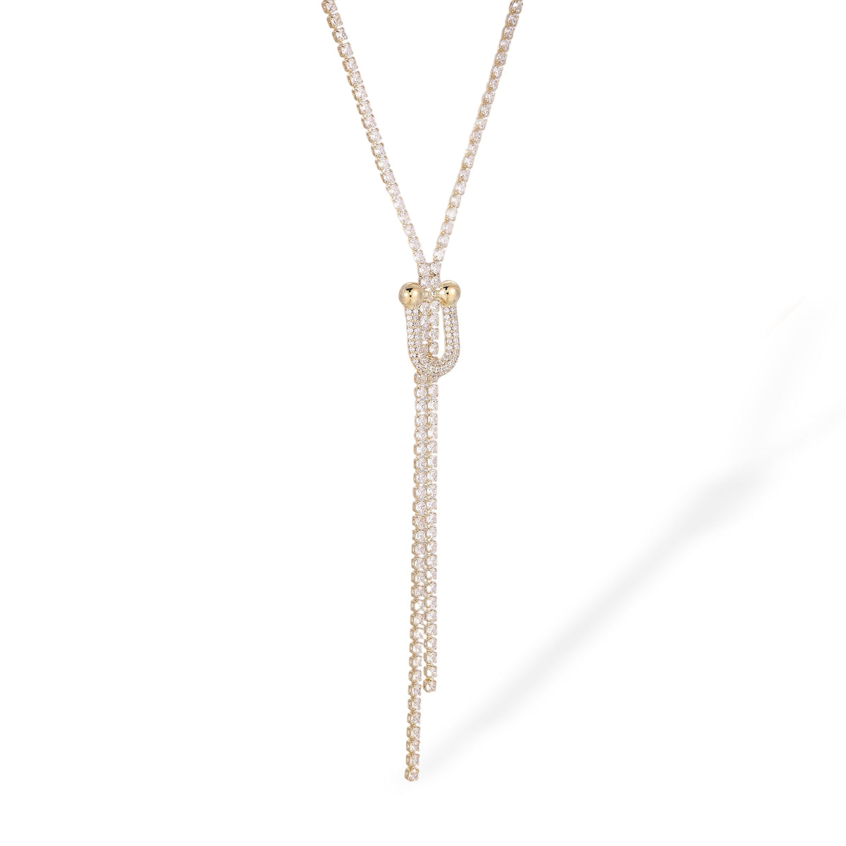 Alruna 14K Gold Round Tassel Necklace