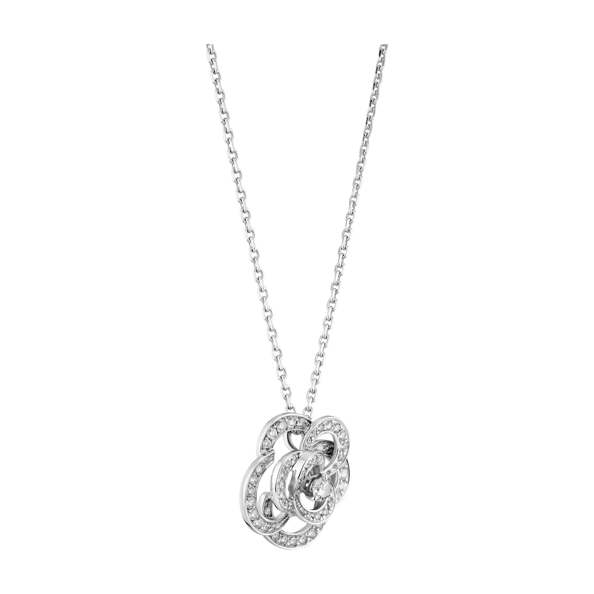Alysson White Floral Rose Necklace