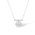 Amalhild White Spherical Crystal Necklace