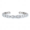Amandine White Mixed Shape Bangle