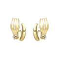 Amante 18K Gold Flork Earrings