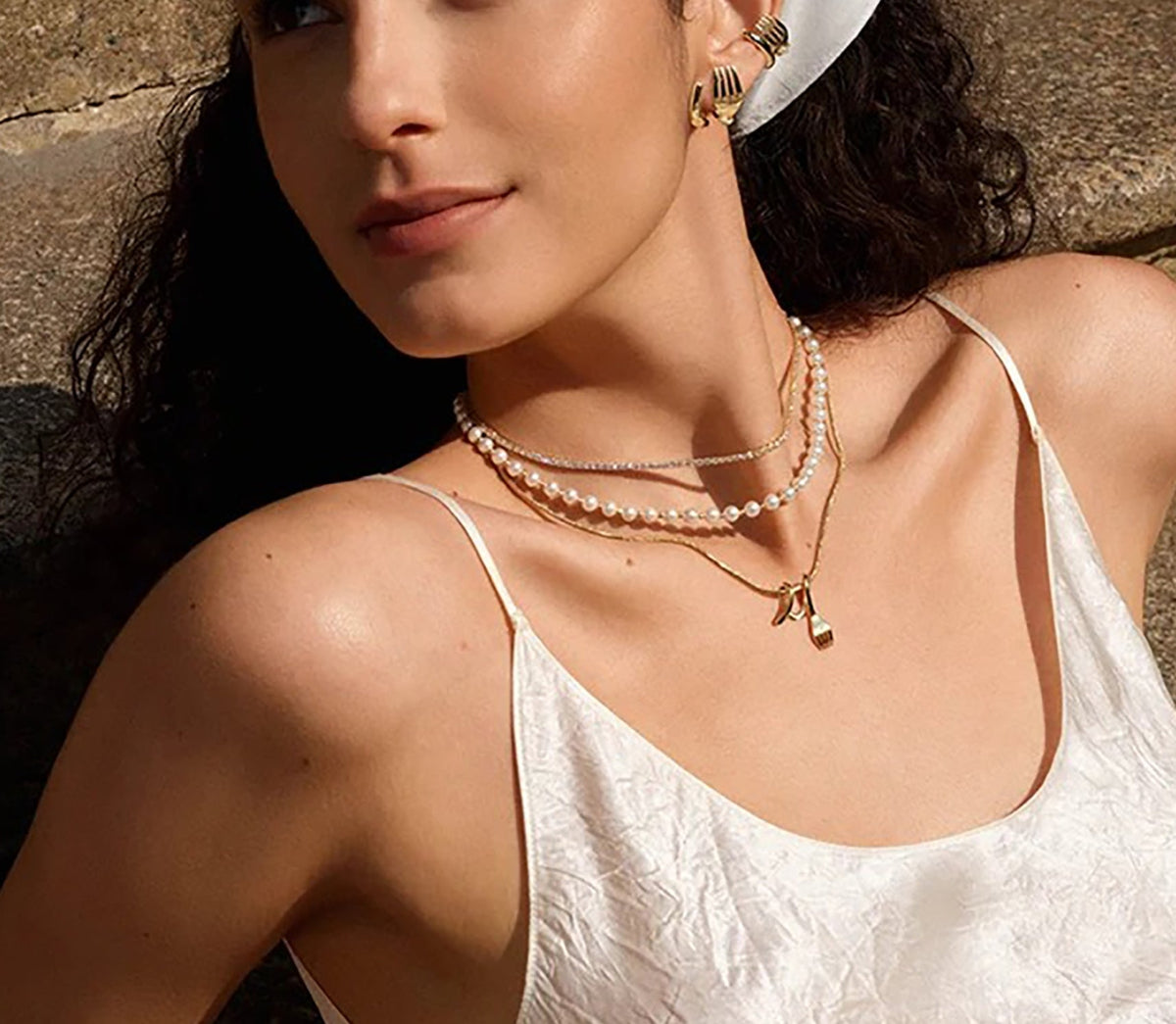 Amante 18K Gold Flork Earrings