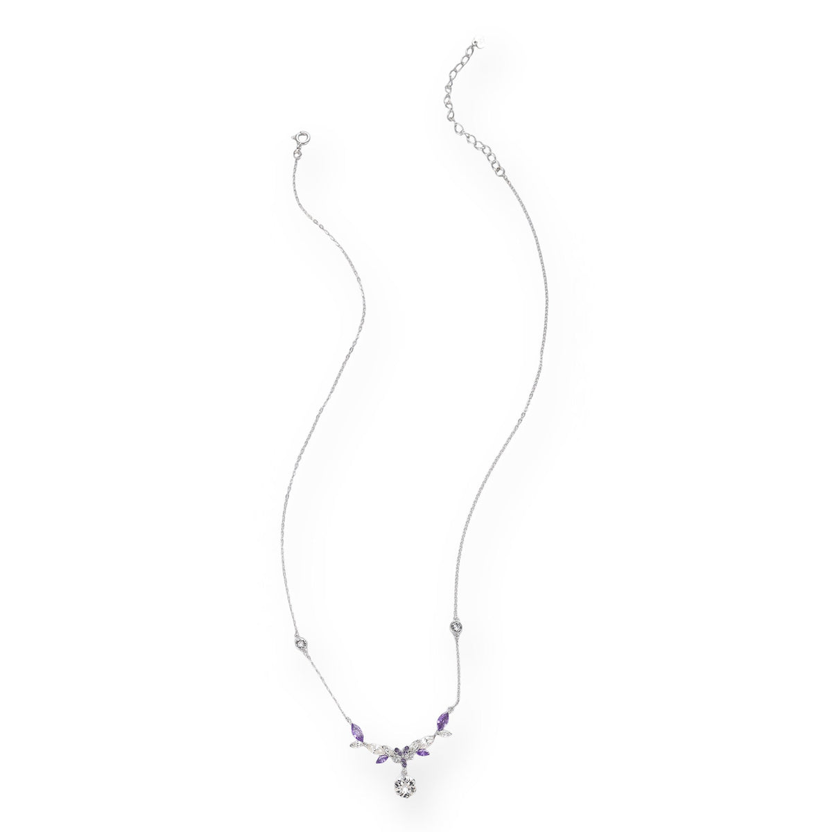 Amara Purple Vine Floral Necklace