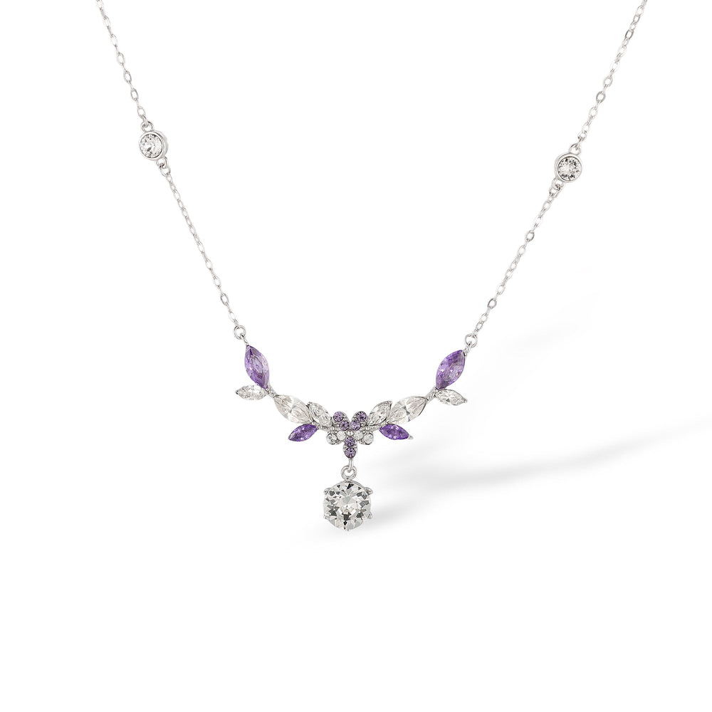 Amara Purple Vine Floral Necklace