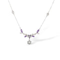 Amara Purple Vine Floral Necklace