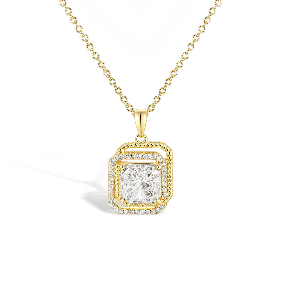 Amélina 14K Gold Zircon Necklace