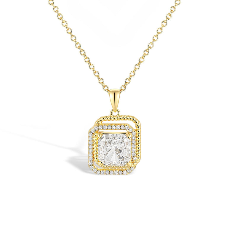 Amélina 14K Gold Zircon Necklace