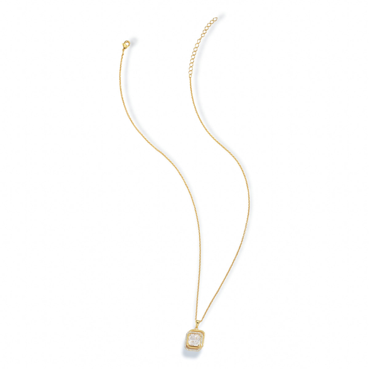 Amélina 14K Gold Zircon Necklace
