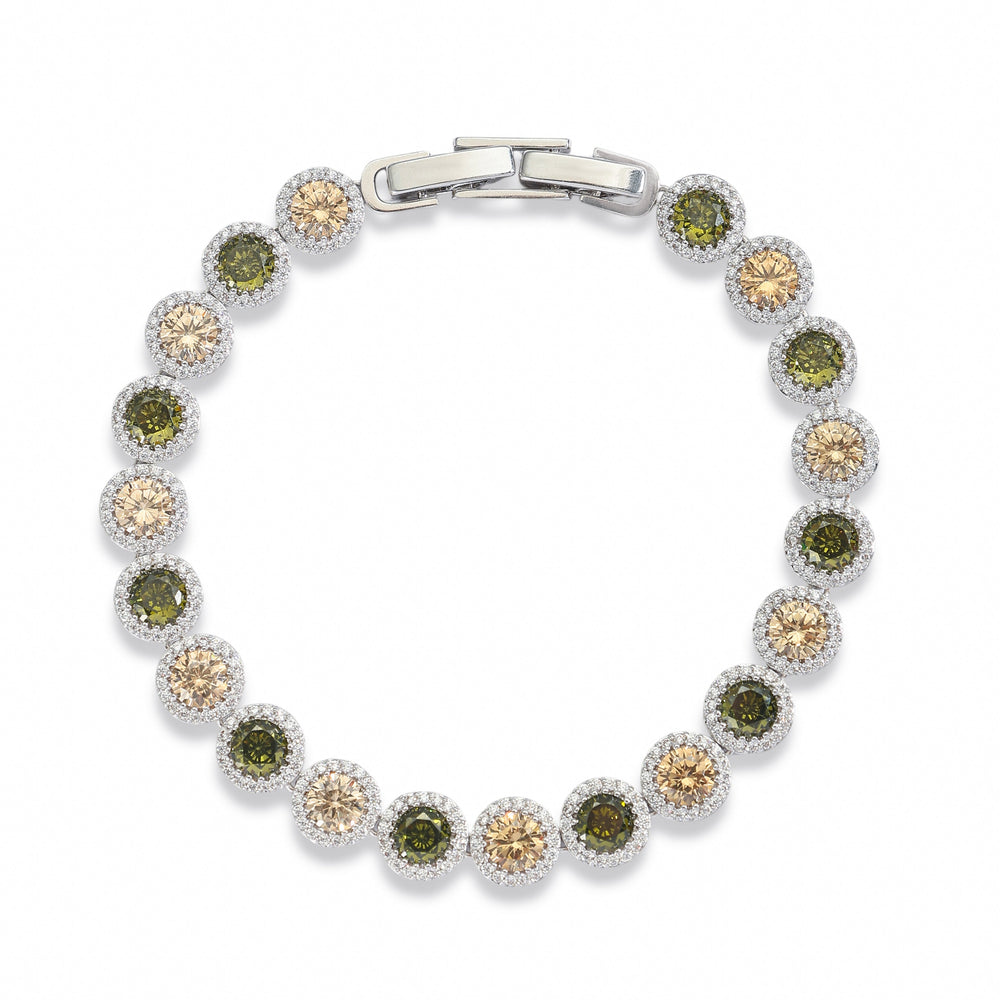 Anais Round Green Bracelet