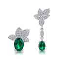 Andromède Leaf Asymmetrical Earrings
