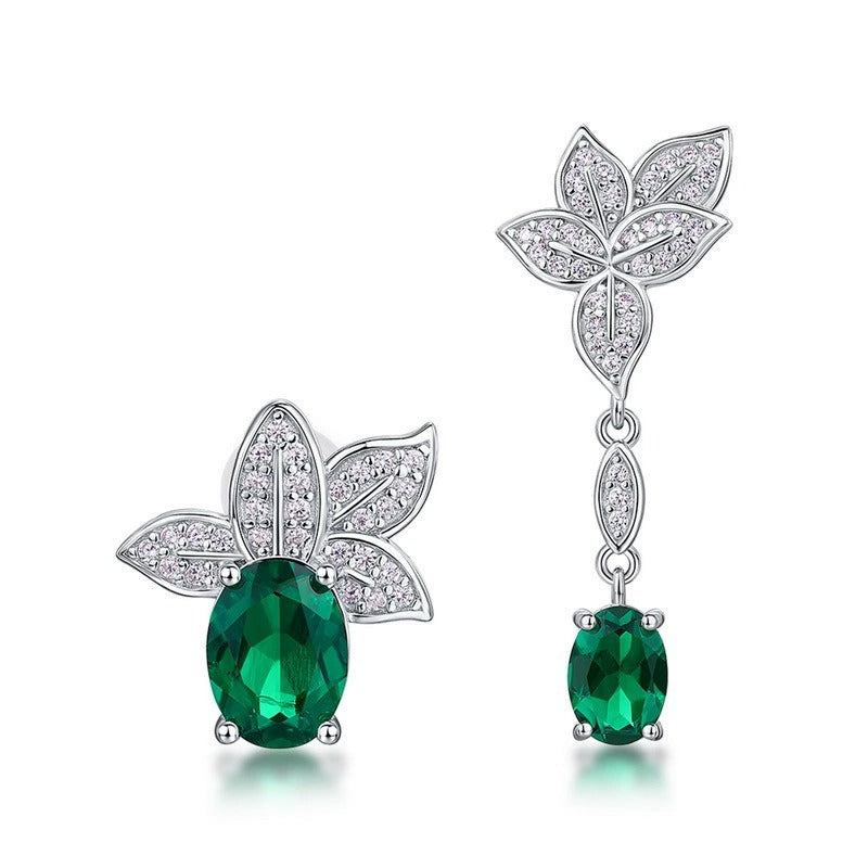 Andromède Leaf Asymmetrical Earrings