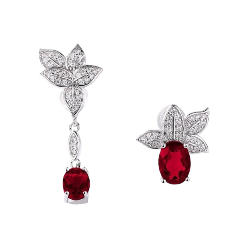 Andromède Leaf Asymmetrical Earrings