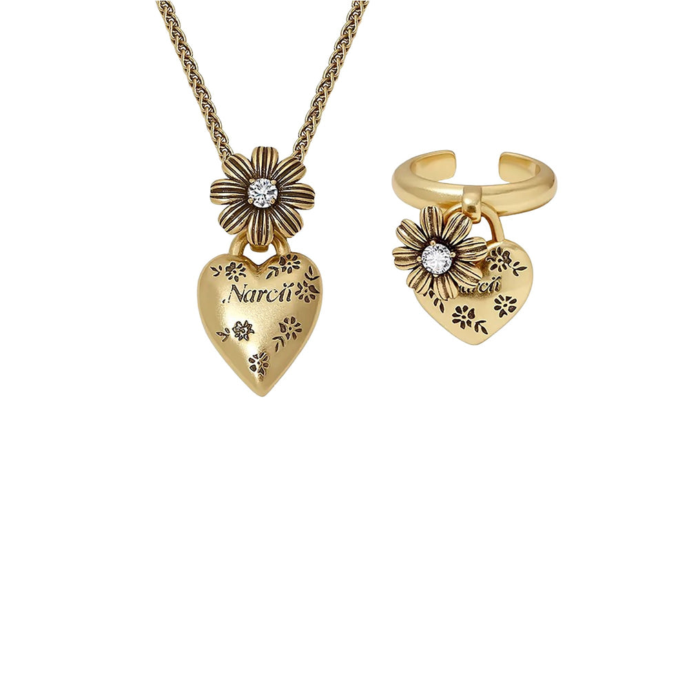 Auréliane Heart Jewelry 2-Piece Set